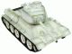 Char Taigen RC T34/85 Blanc Camo d'hiver peint à la main - Tout Métal - 2.4GHz